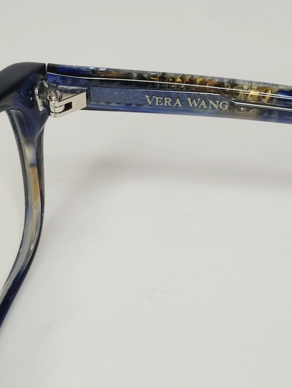 Vera Wang Inga BL Crystal Blue 149-16-130 Eyeglasses With Case No Scratches - Picture 4 of 7